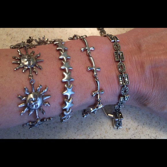 Sterling bracelets (Three) - Picture 3 of 6